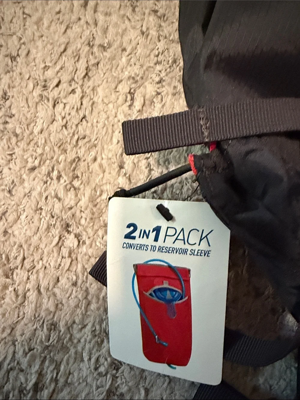 CamelBak Black Backpack with Orange Logo Accent